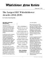 The Largest SEC Whistleblower Awards (2012-2019)