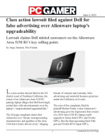 Class action lawsuit filed against Dell for false advertising over Alienware laptop's upgradeability
