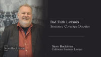 Insurance Coverage Disputes and Bad Faith Lawsuits
